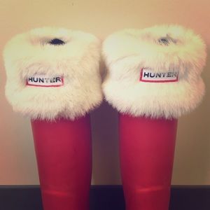 Hunter boot Fuzzy socks. Boots not included!